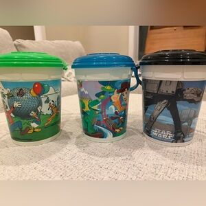 Disney Popcorn Buckets x 3